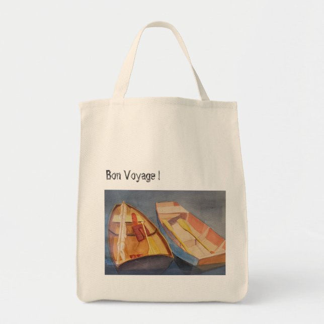 Row Boat Tote ' Bon Voyage" (Front)