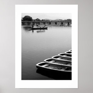 Row Boats: Arashiyama, Kyoto Poster