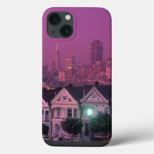 Row houses at sunset in San Francisco, iPhone 13 Case