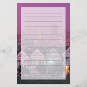 Row houses at sunset in San Francisco, Stationery