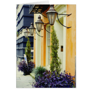 Row houses in a city, Savannah, Georgia, USA