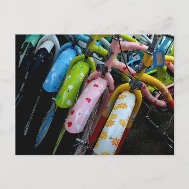 Row of Bicycles Postcard (Front)