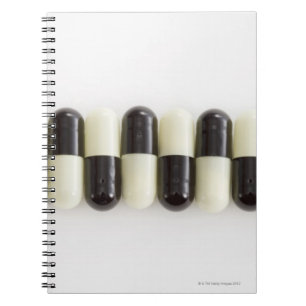 Row of Black and white pills Notebook
