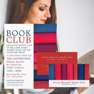 Row of Books, Book Club Business Card