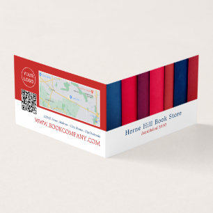 Row of Books, Book Store Detailed Loyalty Business Card