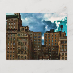 Row of Buildings in New York City Postcard