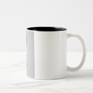 Row of butterflies Two-Tone coffee mug