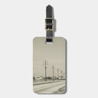 Row of Electricity Poles Luggage Tag