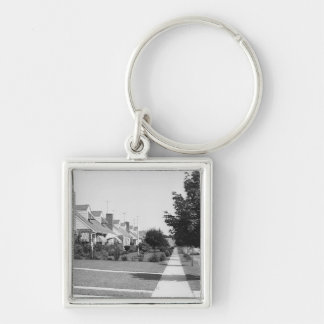 Row of Houses Key Ring