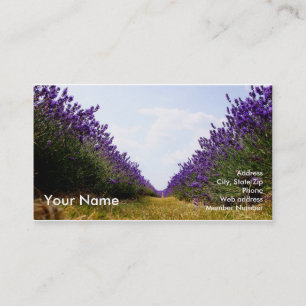 Row of Lavender Business Card