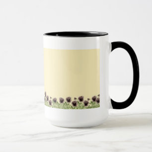 Row of Pansies Mug