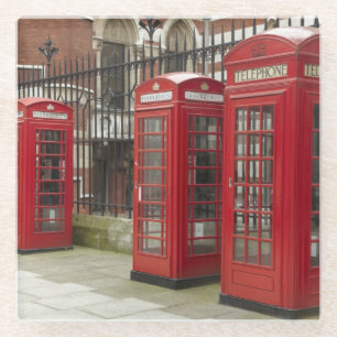 Row of phone boxes at the back of the Royal Glass Coaster
