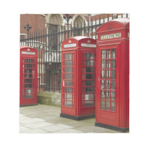 Row of phone boxes at the back of the Royal Notepad