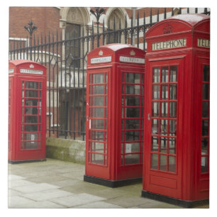 Row of phone boxes at the back of the Royal Tile