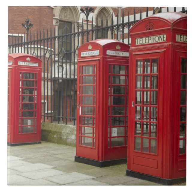 Row of phone boxes at the back of the Royal Tile (Front)