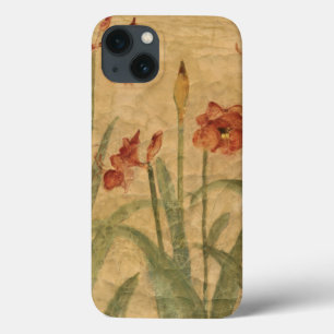 Row of Red Amaryllis iPhone 13 Case