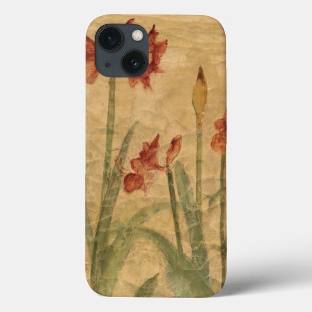 Row of Red Amaryllis Case-Mate iPhone Case (Back)