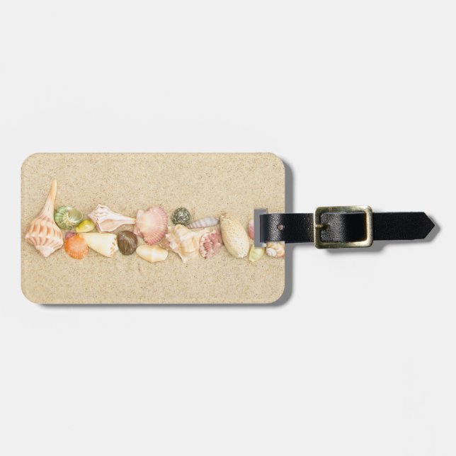 Row of Sea Shells Luggage Tag (Front Horizontal)