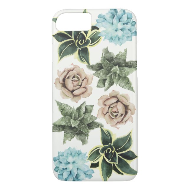 Row of Succulents Case-Mate iPhone Case (Back)