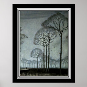 Row of Trees by Jan Mankes ca 1915-16x20 Poster