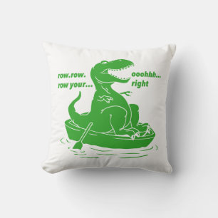 Row row row  - Choose background colour Cushion