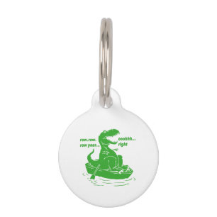 Row row row  - Choose background colour Pet Tag
