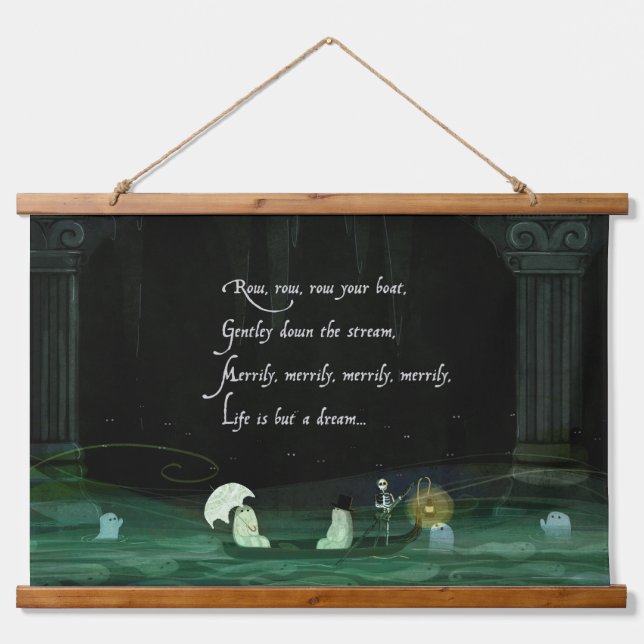 Row, Row ,Row Your Boat Hanging Tapestry (Front)