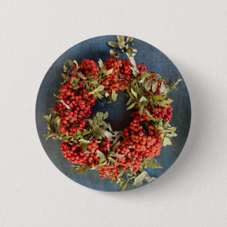 Rowan berries button