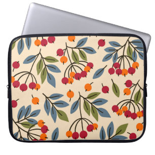 Rowan Branches: Textile Vintage Charm Laptop Sleeve