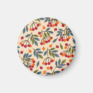 Rowan Branches: Textile Vintage Charm Magnet