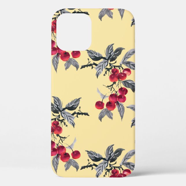 Rowan Plant: Watercolor Yellow Seamless Case-Mate iPhone Case (Back)