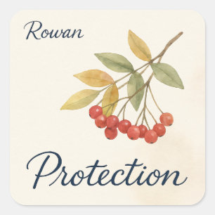 Rowan Protection Square Sticker