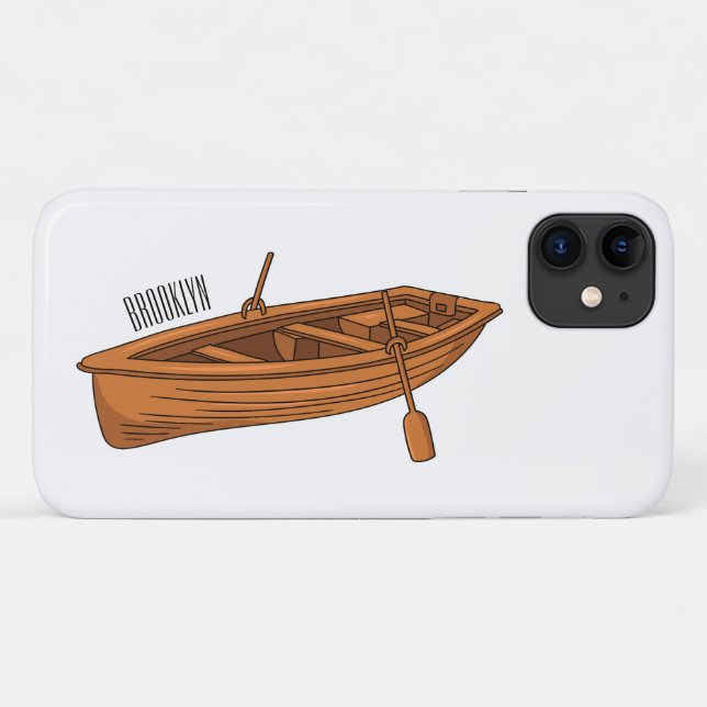 Rowboat cartoon illustration Case-Mate iPhone case (Back (Horizontal))