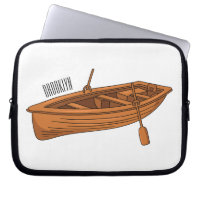 Rowboat cartoon illustration