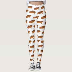 Rowboat cartoon illustration leggings