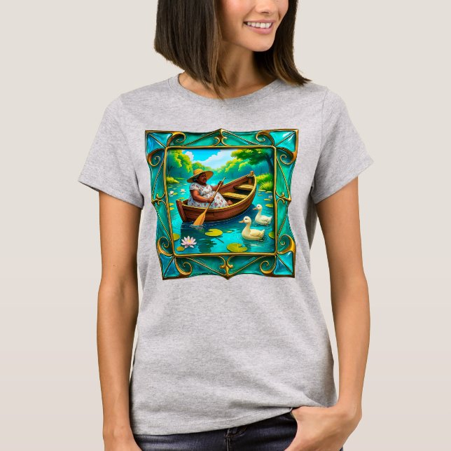 Rowboat Lady Escape T-Shirt (Front)