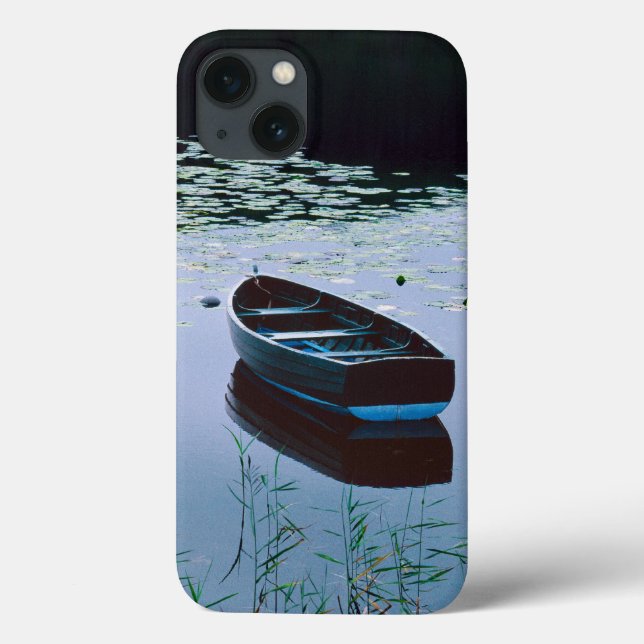 Rowboat on small lake surrounded by water Case-Mate iPhone case (Back)