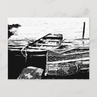 Rowboat postcard