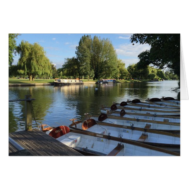 Rowboats Boats on the River Stratford Upon Avon UK (Front Horizontal)