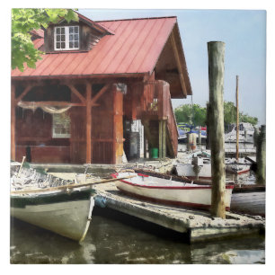 Rowboats by Founders Park Alexandria VA Tile