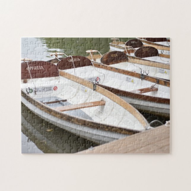 Rowboats on the River Stratford Upon Avon Boats Jigsaw Puzzle (Horizontal)