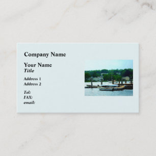 Rowboats Piled at Dock Business Card