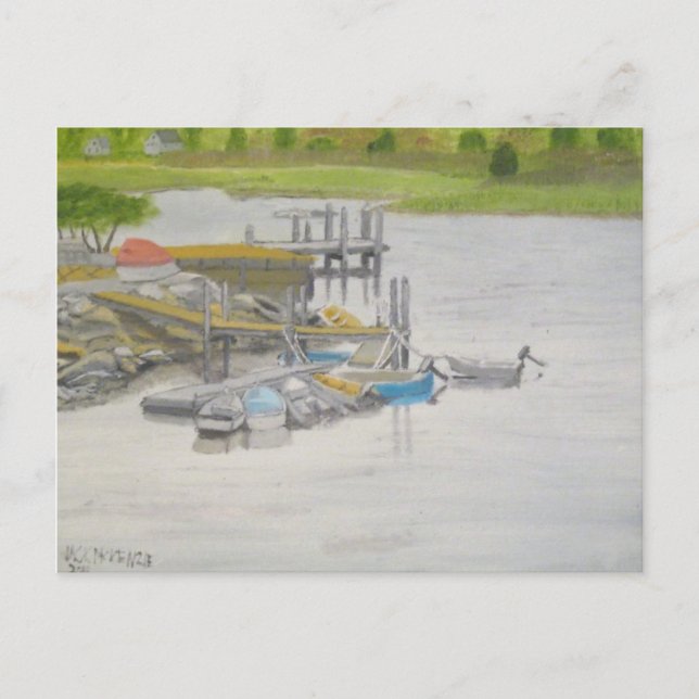 RowBoatsMenemshaPond Postcard (Front)