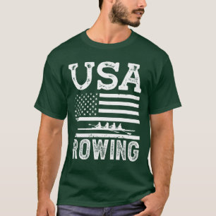 Rower usa rowing sports kayak canoe water sports f T-Shirt