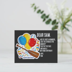 Rower's Birthday Delight: Oar-some Celebration Postcard