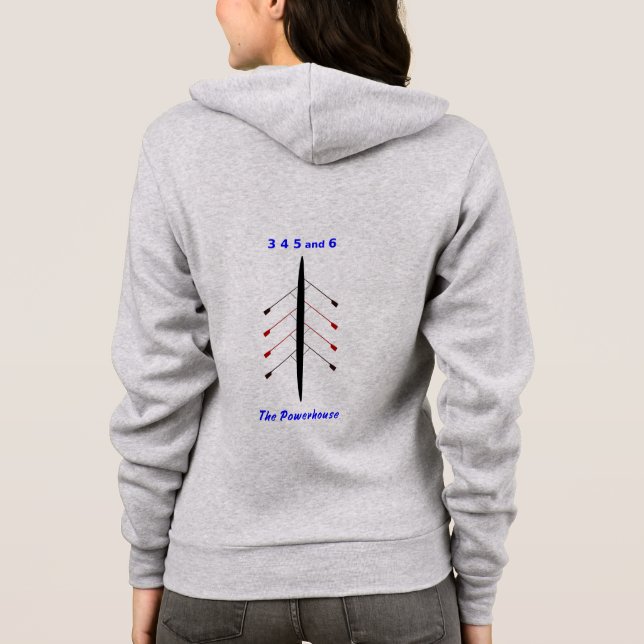 Rowing 3 4 5 6 powerhouse hoodie (Back)