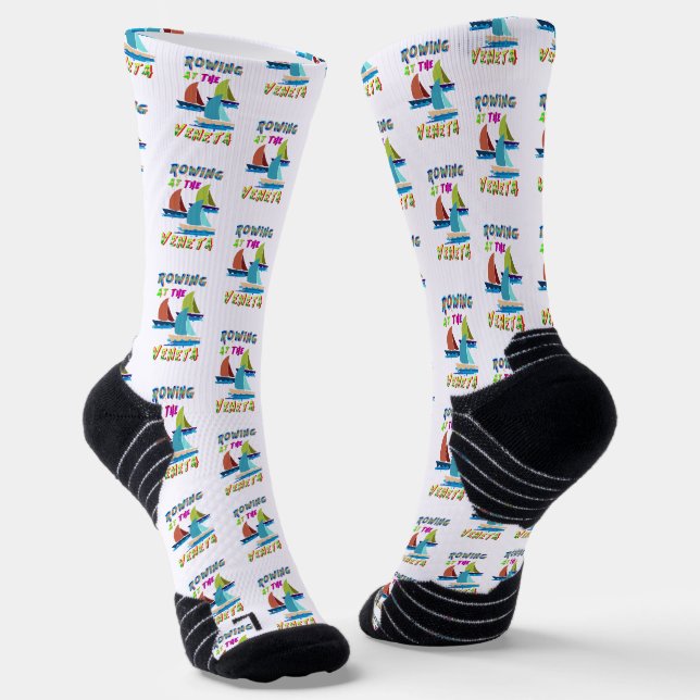 Rowing At The Veneta Socks (Angled)