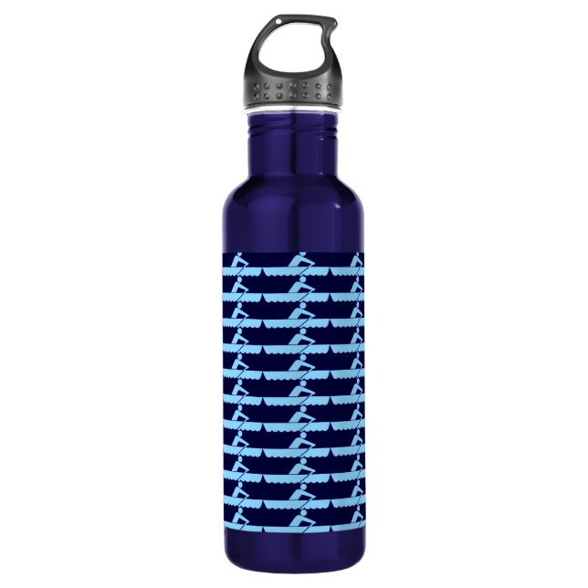 Rowing-BlueBkg 710 Ml Water Bottle (Front)