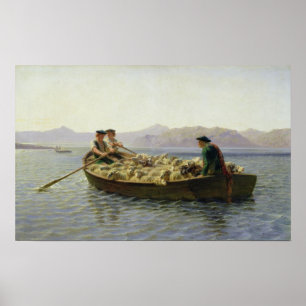 Rowing-Boat, 1863 Poster