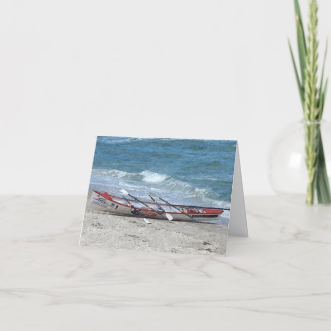 Rowing Boat Birthday Card (Front)